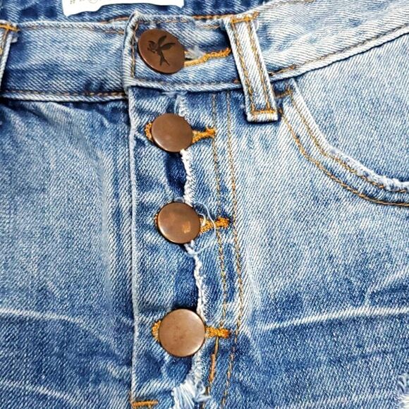 ONE TEASPOON,Women’s Denim,40/40 MINI SKIRT, BUTTON FLY - SIZE 24 - Picture 4 of 9